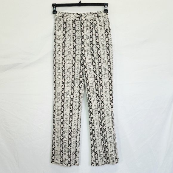 Blue Blush Snake Print High Rise Straight Leg Pants - Picture 3 of 6